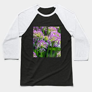 Light purple Allium flowers in a garden Baseball T-Shirt